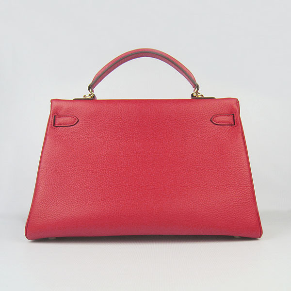 High Quality Hermes Kelly 35cm Togo Leather Bag Red 6308